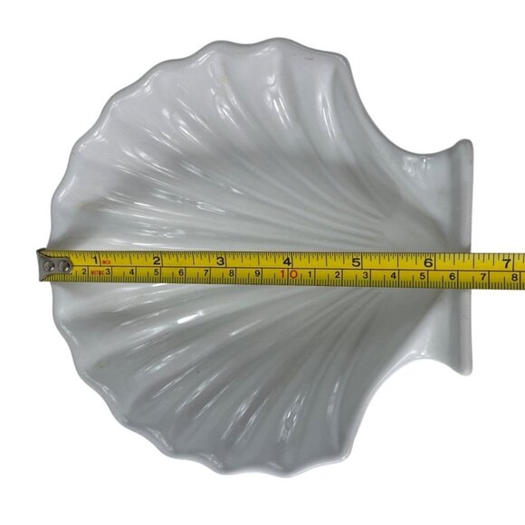 Scalloped Clam Shell Dish Bowls Set Of 2 Seafood Made In Japan Oven Proof - Picture 8 of 15